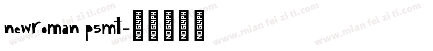 newroman psmt字体转换